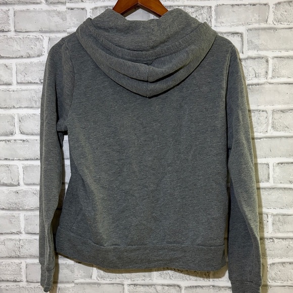 George Classic Gray zippered hoodie, size medium white draw string - Picture 8 of 8